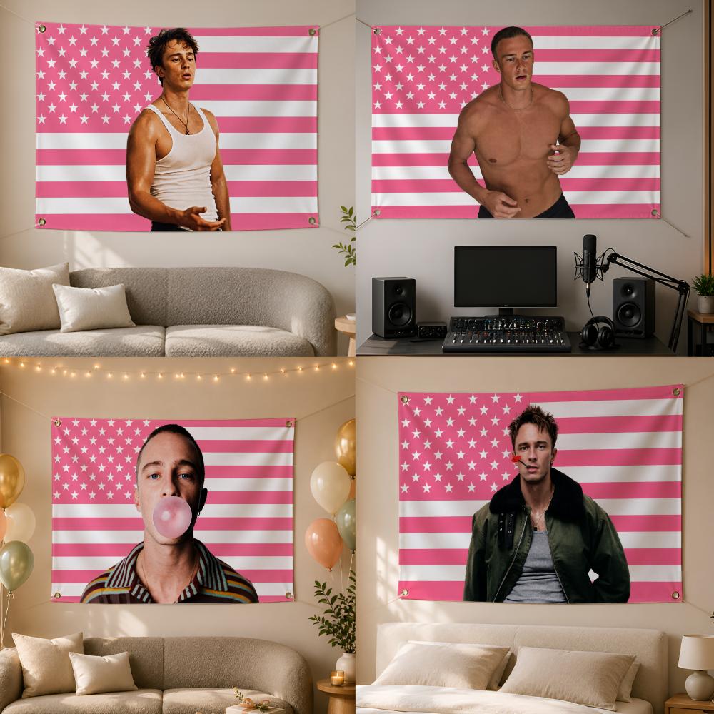 Outdoor Camping Tv - TV-Schauspieler Drew Starkey Flaggen Wandbehang Flagge