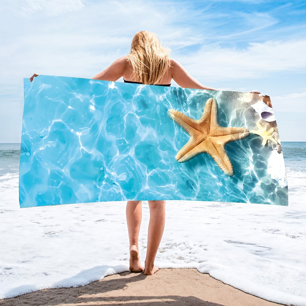 Camp Towel Microfiber - 27,5 x 55 Zoll großes blaues
