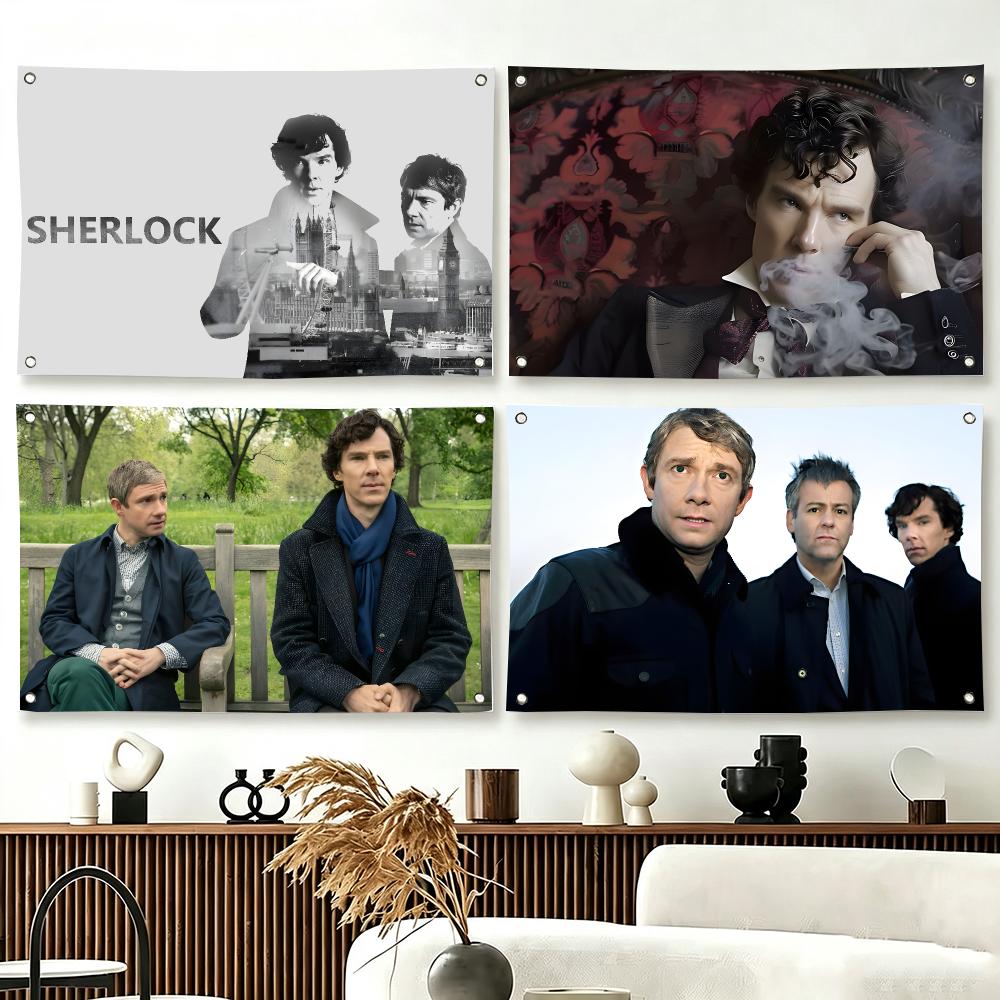 Outdoor Camping Tv - TV-Show S-Sherlock Holmes Flaggen für Wohnzimmer,