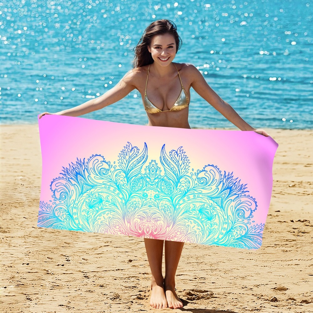 Camp Towel Microfiber - Strandtuch mit geheimnisvollem Muster, 80 x