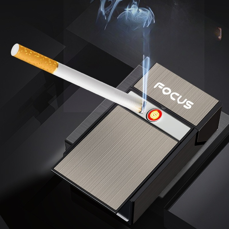 Neues USB-Zigarettenetui-Feuer – Outdoor Windproof Lighter Bewertung und Preis