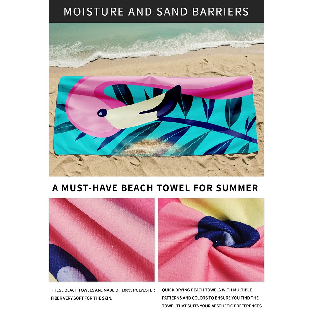 Buntes Strandtuch mit Meeressc – Camp Towel Microfiber Bewertung und Preis