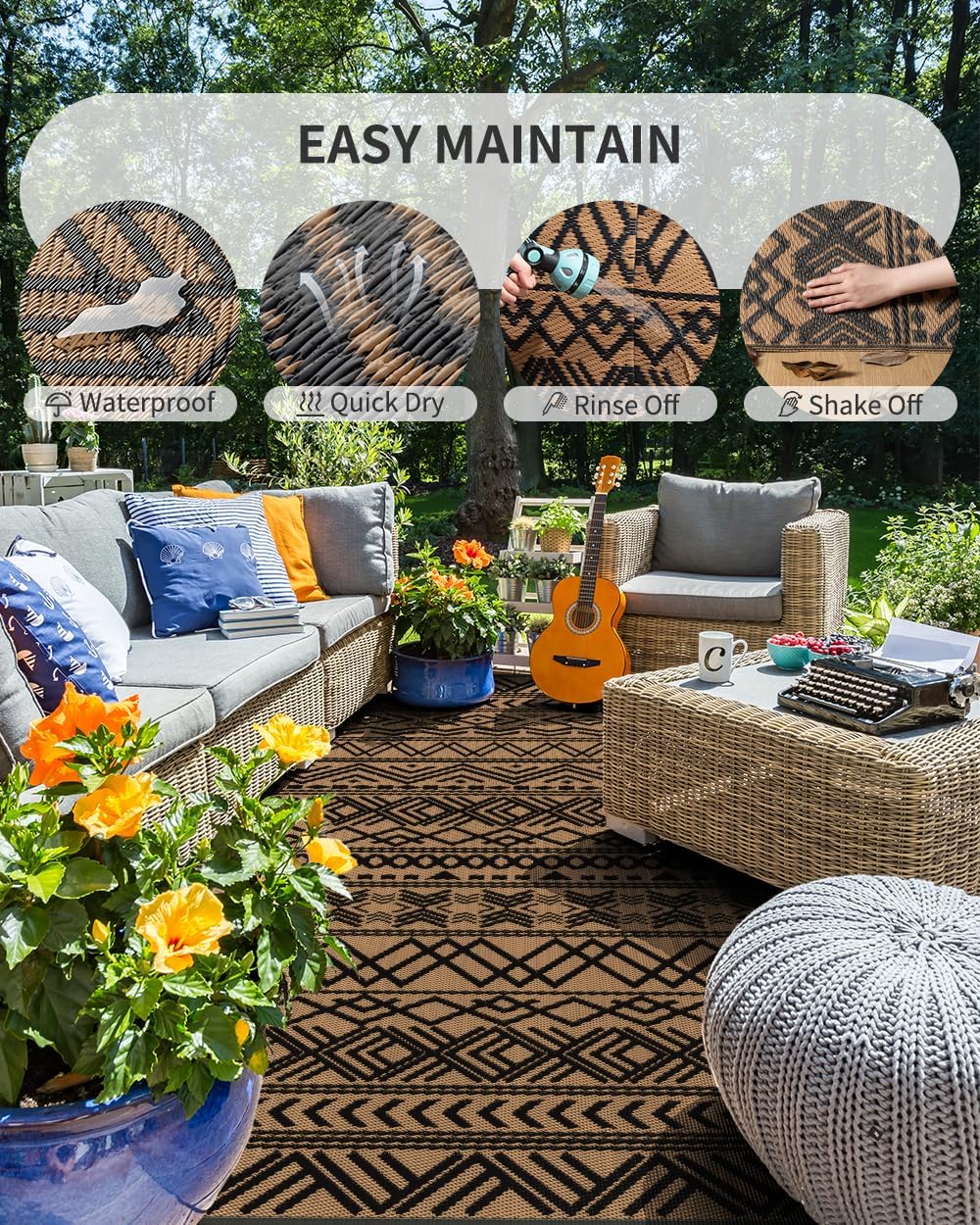 Outdoor-Teppich 8x10 Wasserdic – Outdoor Camping Rugs 8X10 Bewertung und Preis