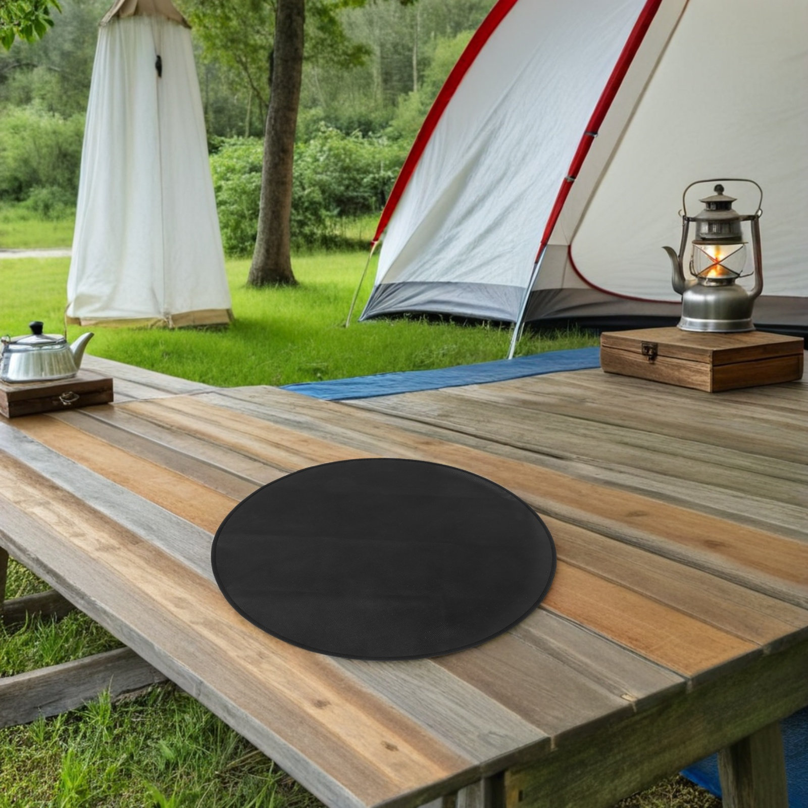 Runde feuerfeste Grillmatte, h – Outdoor Camping Fire Bewertung und Preis