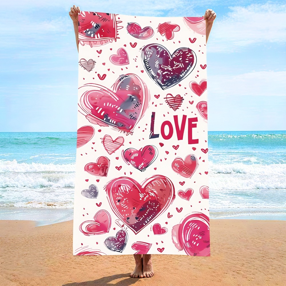 Badetuch mit Herzsymbol, 27 x  – Camp Towel Microfiber Bewertung und Preis